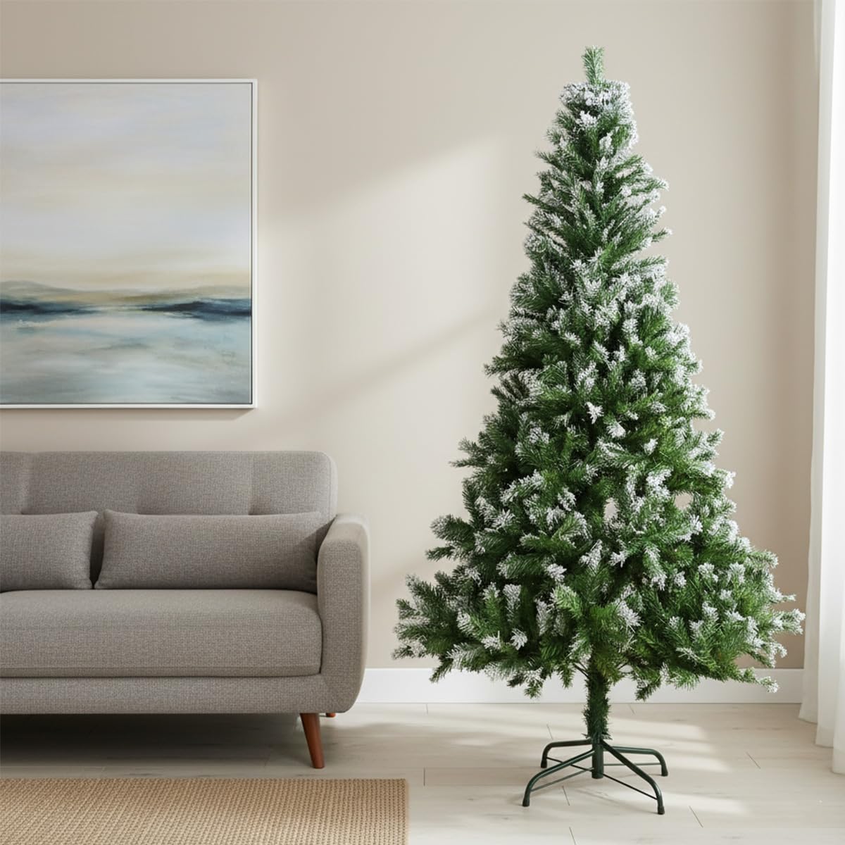 180cm クリスマスツリー スノータイプ 中古 クリスマスツリー キャロル スノーツリー 180cm LEDライト付き